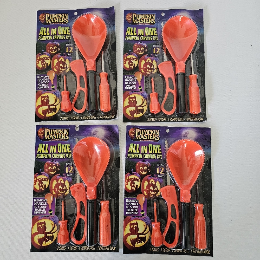 All-in-One Pumpkin Carving Kit - Red